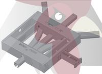 48,5x44x3mm Ray için 45 Derece 3 Yöne Dönüş İstasyonu - Pnömatik